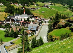 Rzeka, Miasteczko, Tyrol, Austria