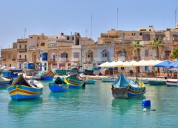 Malta, Miejscowość Marsaxlokk, Przystań, Domy