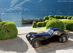 Jezioro Como, Włochy, Auto, Bugatti