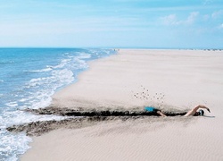 Pływak, Plaża, Morze