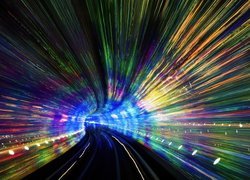 Abstrakcja, Światła, Tunel