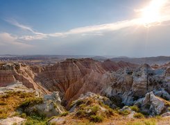 Stany Zjednoczone, Stan Dakota Południowa, Park Narodowy Badlands, Skały