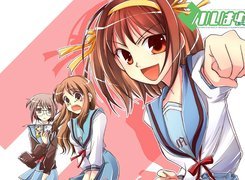 Suzumiya Haruhi No Yuuutsu, okulary, książka