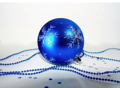 Boże Narodzenie,niebieska bombka