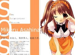 Suzumiya Haruhi No Yuuutsu, Mikuru Asahina, czarna kokarda