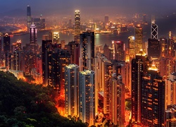 Hong Kong, Panorama, Miasta