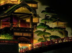 Spirited Away, dom, drzewa