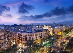 Barcelona, Hiszpania, Panorama, Miasta