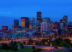 Denver, Kolorado, USA, Panorama, Miasta