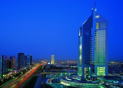 Dubaj, Noc, Panorama