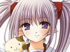 Shuffle, dziewczynka, maskotka