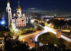 Moskwa, Panorama, Noc