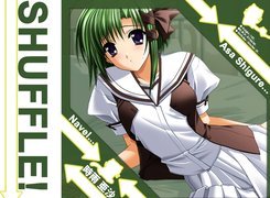 Shuffle, Asa Shigure, zielone włosy