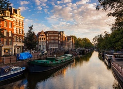 Zachód, Słońca, Amsterdam
