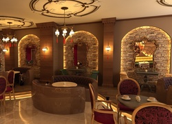 Restauracja, Wystrój, Wnętrze
