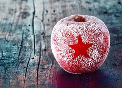 Jabłko, Gwiazdka, Śnieg
