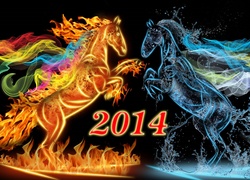 Konie, Nowy, Rok, 2014