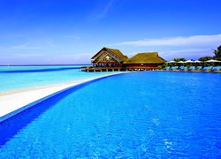 Hotel, Morze, Pomost, Anantara Dhigu, Malediwy