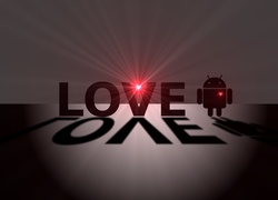 Android, Napis, Miłość
