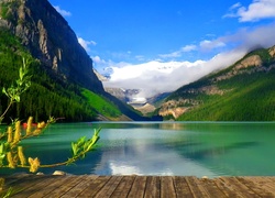 Góry, Jezioro, Pomost, Luise, Kanada