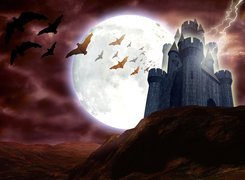 Halloween,zamek