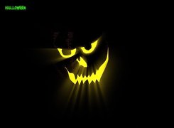 Halloween,świecąca twarz