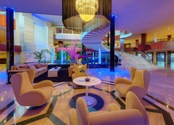 Hotel, Hol, Fotele, Schody