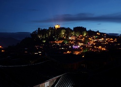 Chiny, Miasto, Lijiang, Noc