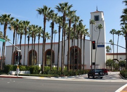 Stany Zjednoczone, Los Angeles, Stacja Kolejowa, Palmy