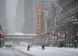 Stany Zjednoczone, Chicago, Miasto, Zima