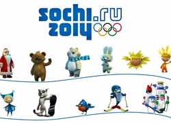 Olimpiada, Sochi, 2014, Maskotki