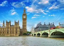 Anglia, Londyn, Rzeka Tamiza, Most Westminsterski, Big Ben