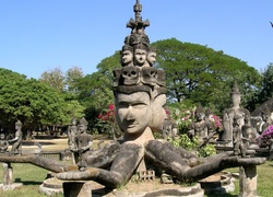 Posągi, Buddy, Laos