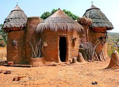 Domek, Gliniany, Benin, Afryka