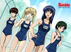 School Rumble, dziewczyny, niebieskie stroje