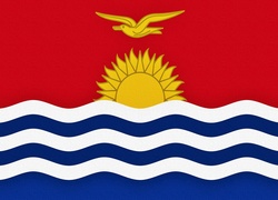 Flaga, Kiribati, Państwo, Wyspiarskie, Ocean, Spokojny