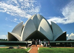 Nowe, Delhi, Lotus, Temple, Dom, Modlitwy