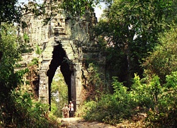 Brama, Angkor Thom, Kambodża