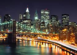 Panorama, Noc, Nowy Jork