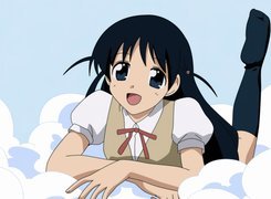 School Rumble, biała koszula, kokardka