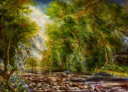 Las, Rzeka, Malarstwo