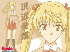 School Rumble, blondynka, chińskie znaki