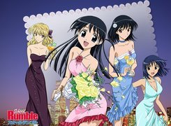 School Rumble, bukiet kwiatów, drinki