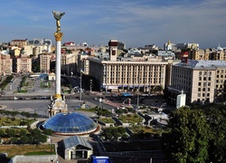 Plac, Niepodległości, Majdan, Kijów, Ukraina