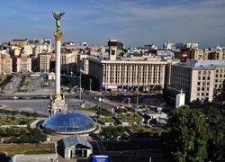 Plac, Niepodległości, Majdan, Kijów, Ukraina