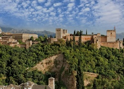 Panorama, Alhambra, Granada, Hiszpania