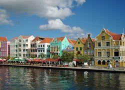 Morze, Nabrzeże, Kolorowe, Kamieniczki, Curacao