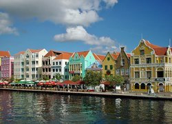 Morze, Nabrzeże, Kolorowe, Kamieniczki, Curacao