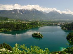 Jezioro, Wysepka, Góry