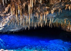 Bonito, Jaskinia, Blue, Lake, Cave, Jezioro, Stalaktyty